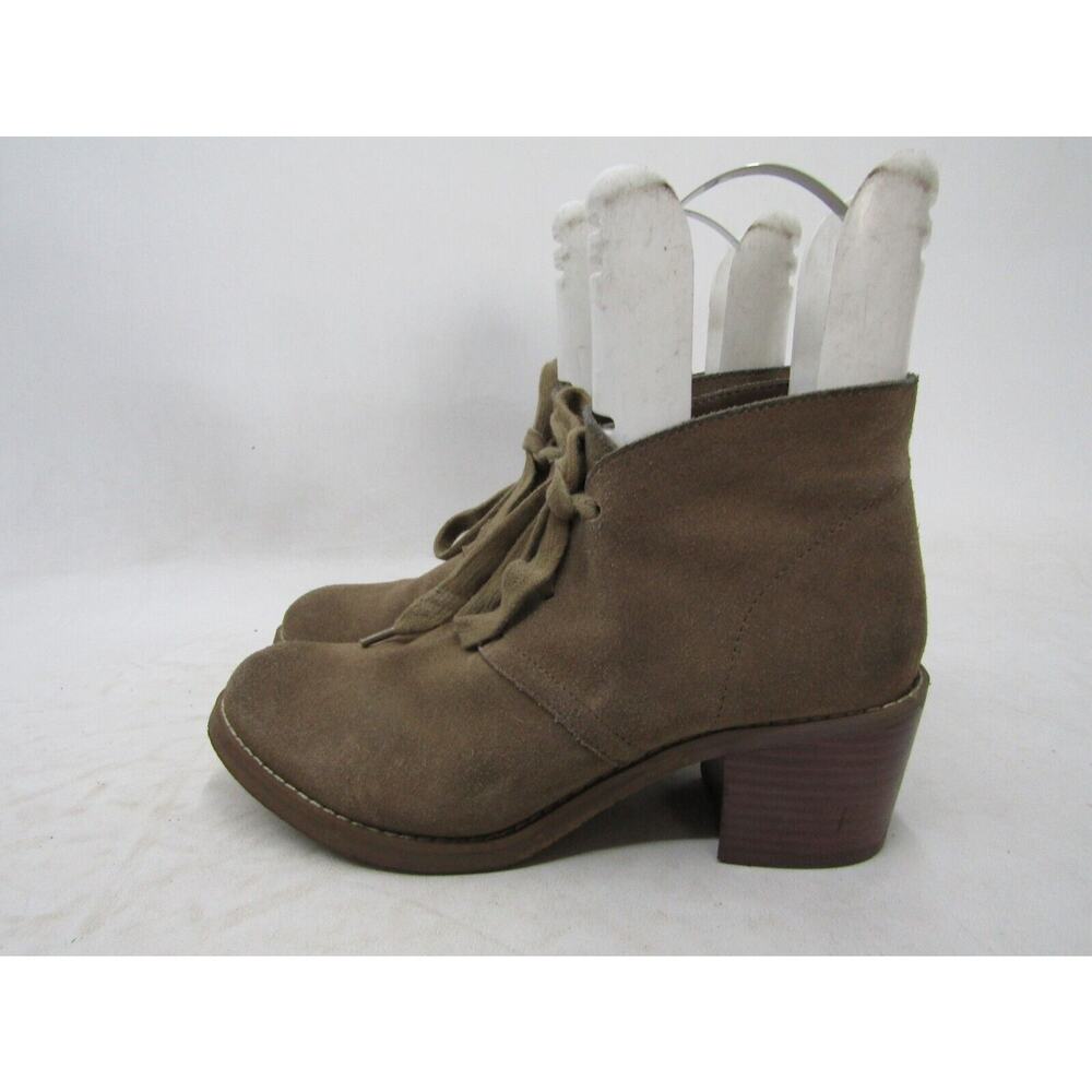Sbicca Womens Size 8.5 M Brown Suede Lace Up Ankle Fashion Boots Booties